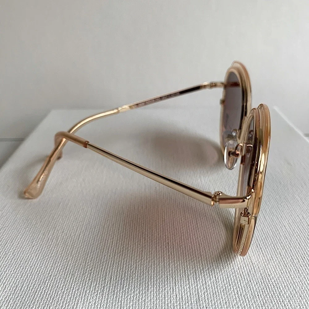 NWT gold wire and lucite sunglasses